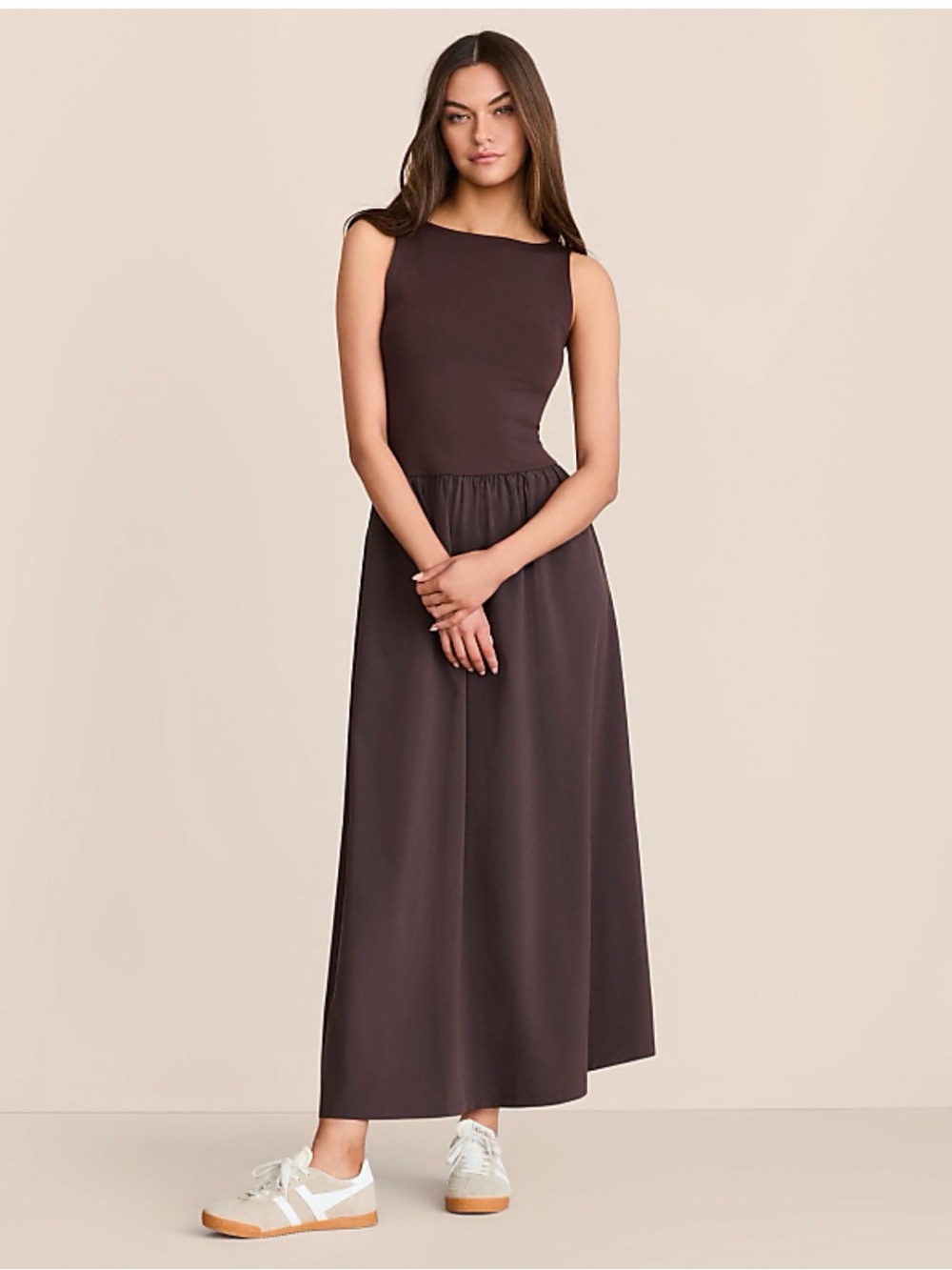 LOFT Lou & Grey Maxi Dress in Deep Brown